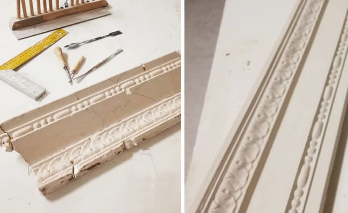Materiales y piezas para restauración.